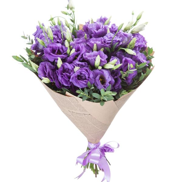 25 Purple Lisyantus Bouquet